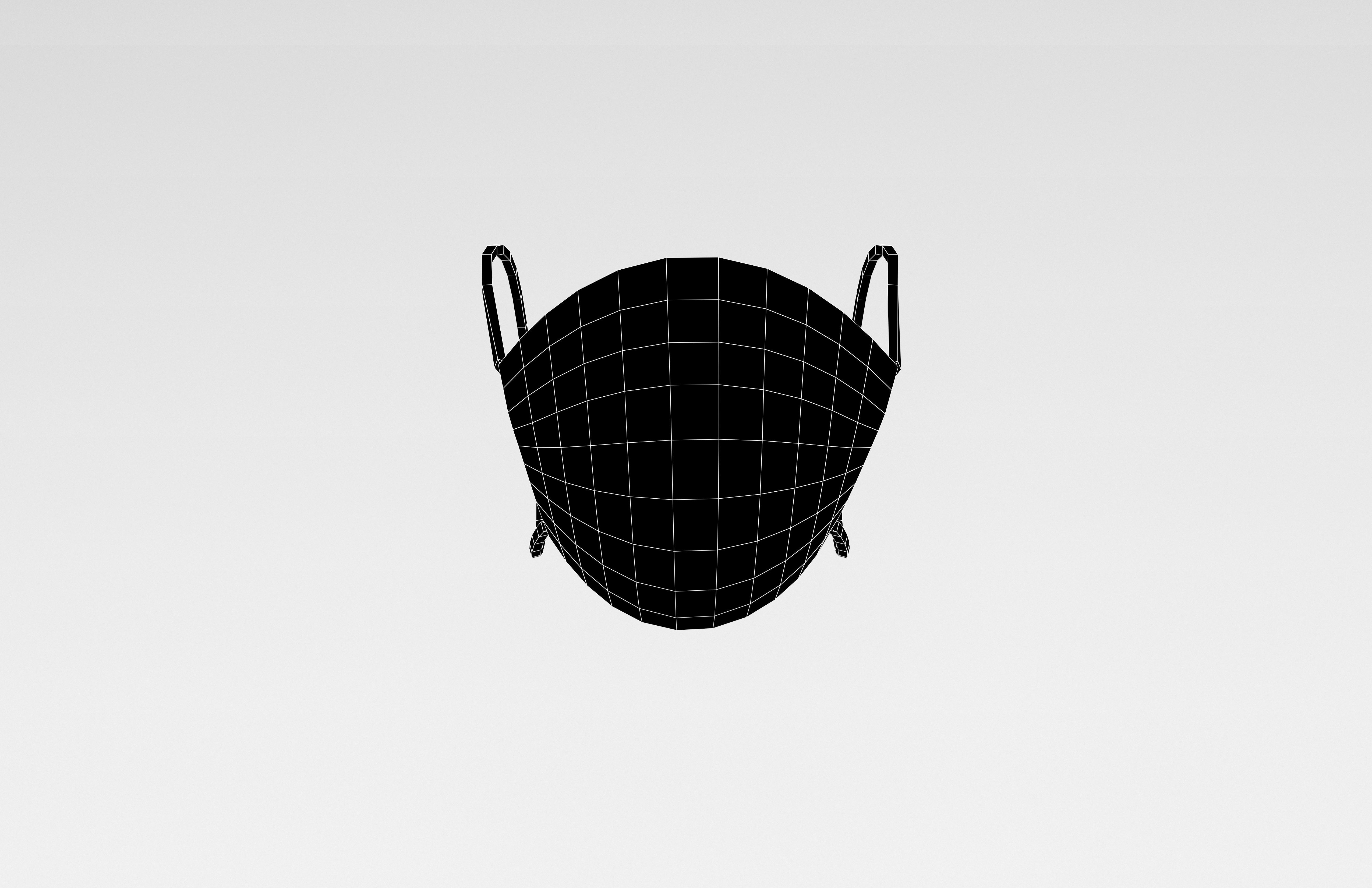 Medical Masks v1 002 Low-poly 3D model_5