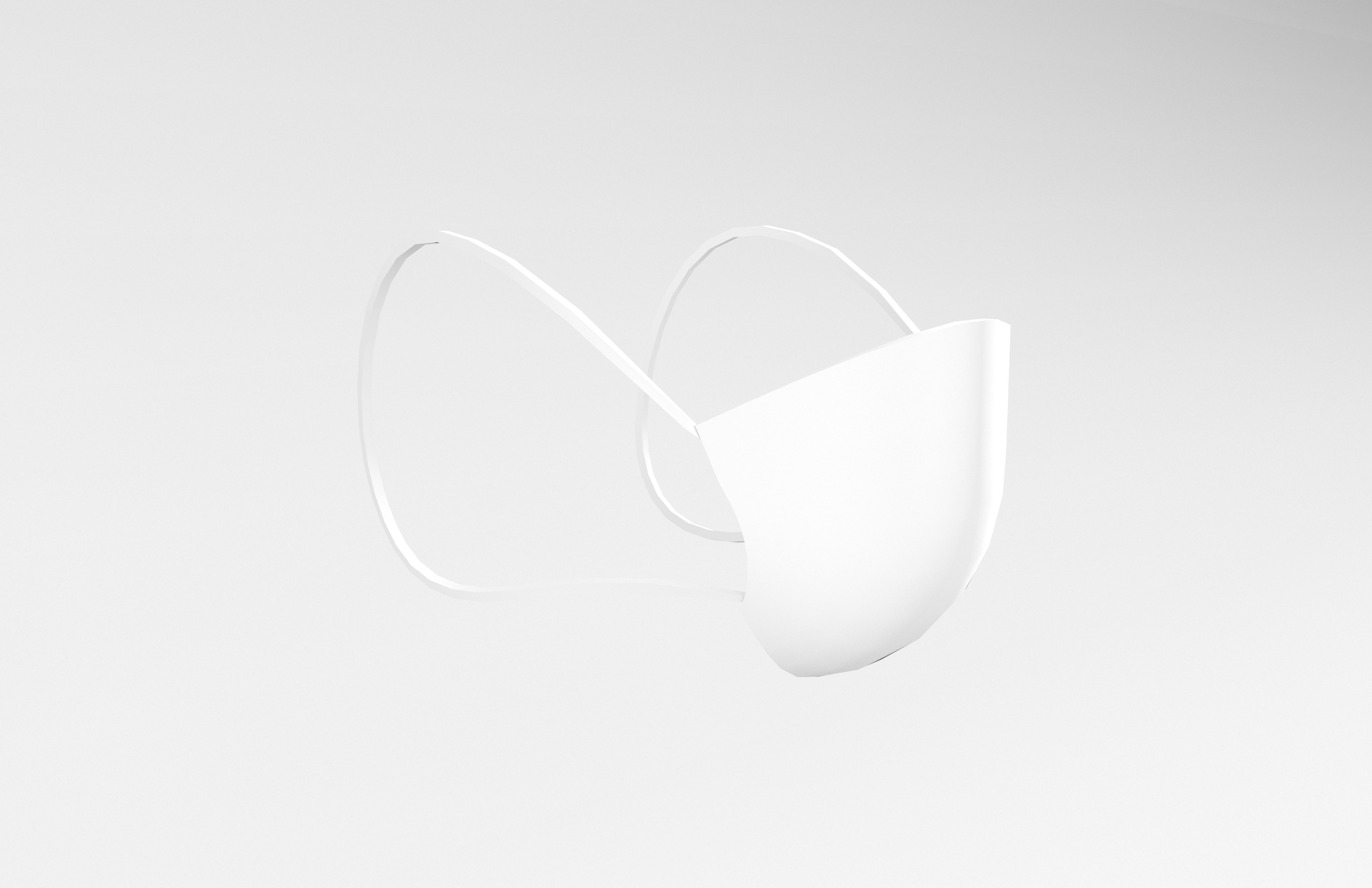 Medical Masks v1 002 Low-poly 3D model_3