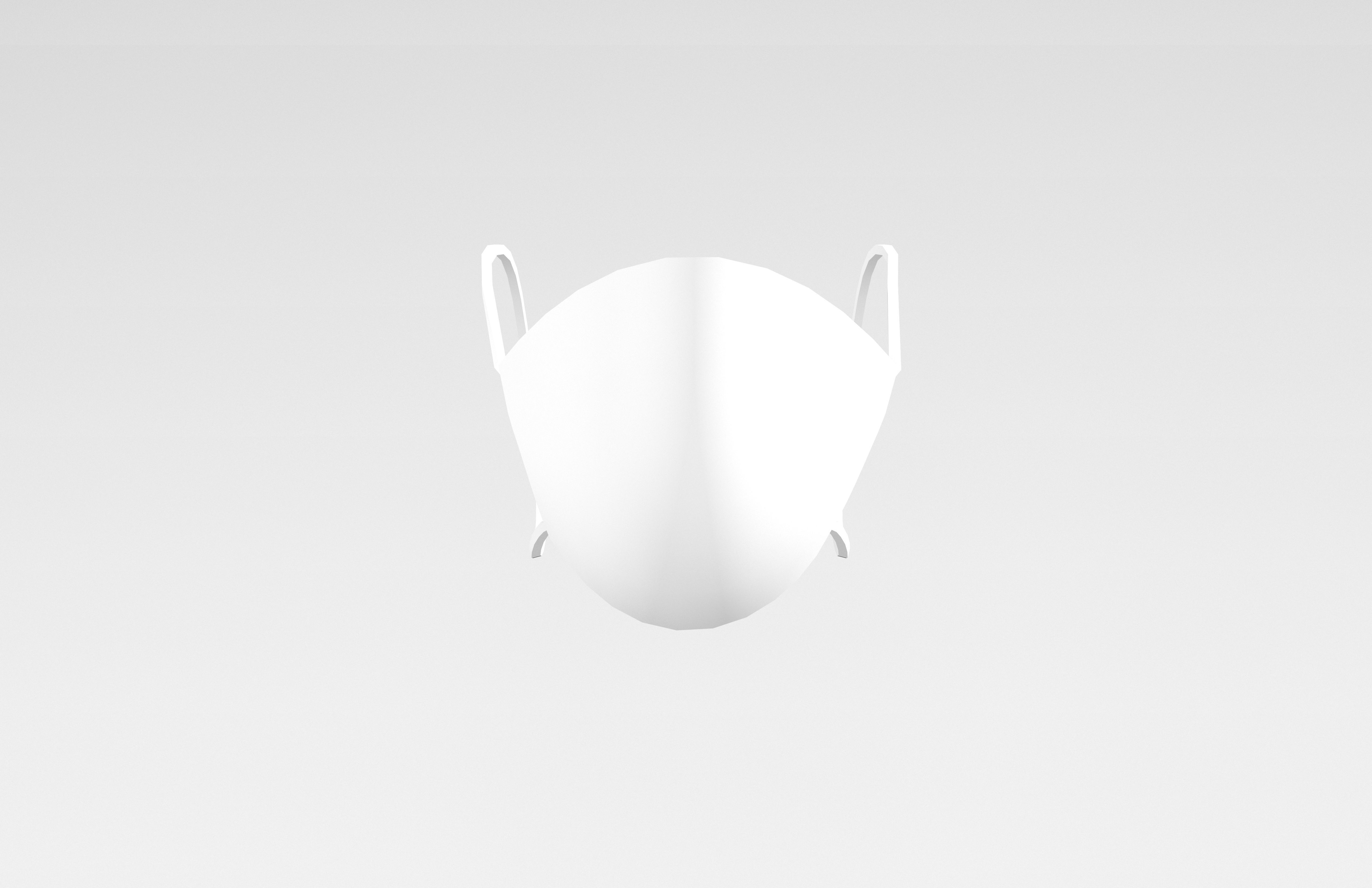 Medical Masks v1 002 Low-poly 3D model_1
