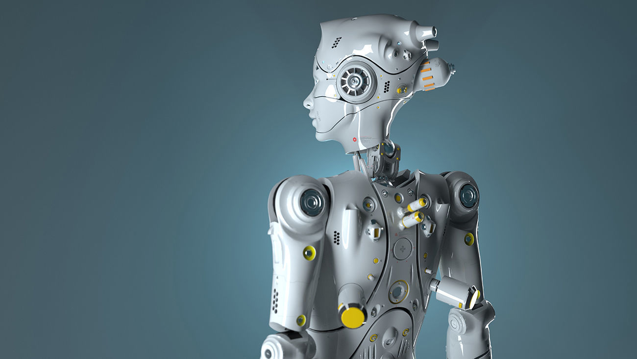 robot woman 3D model
