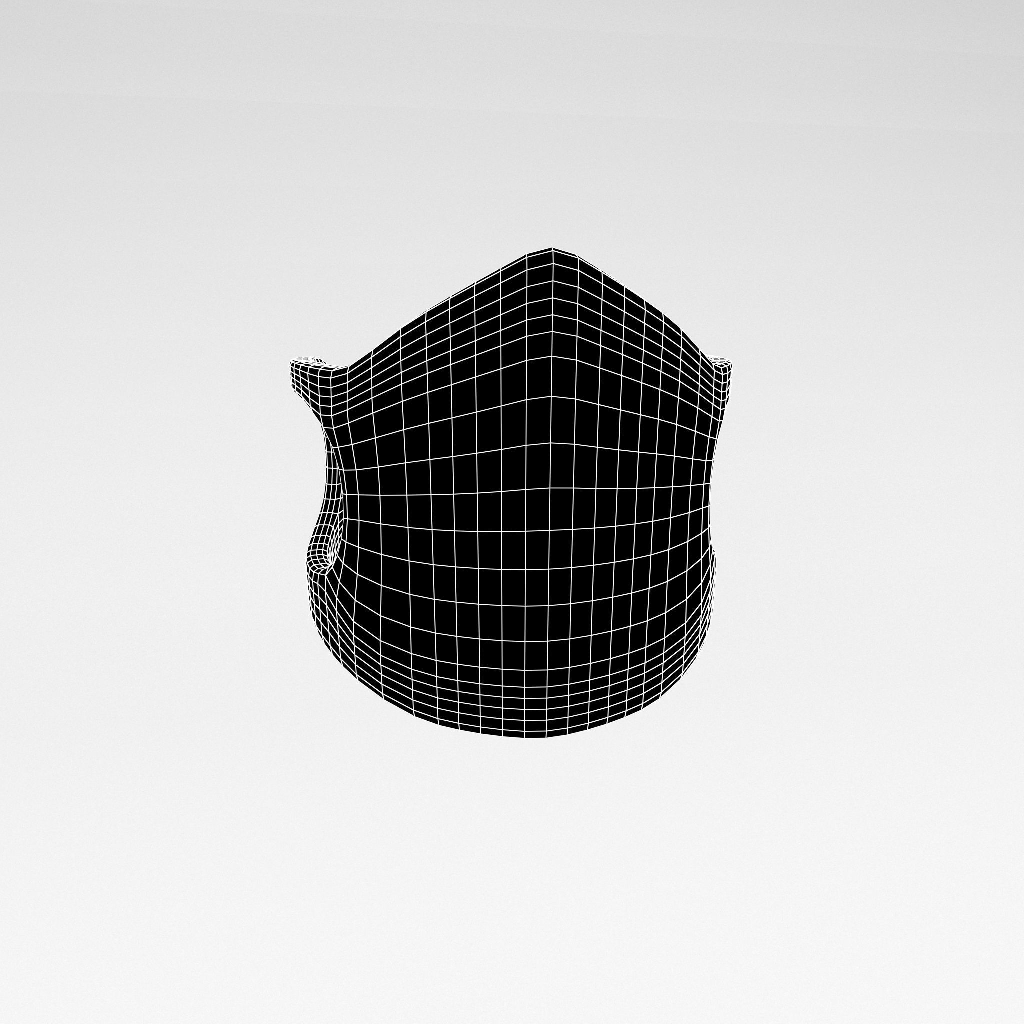 Medical Masks v1 004 Low-poly 3D model_4