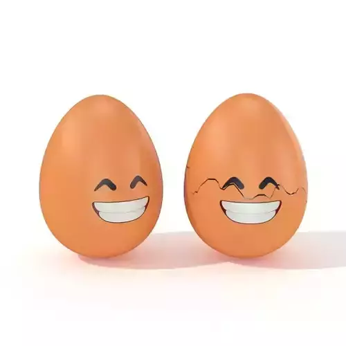 Egg Cracked Emoji N010