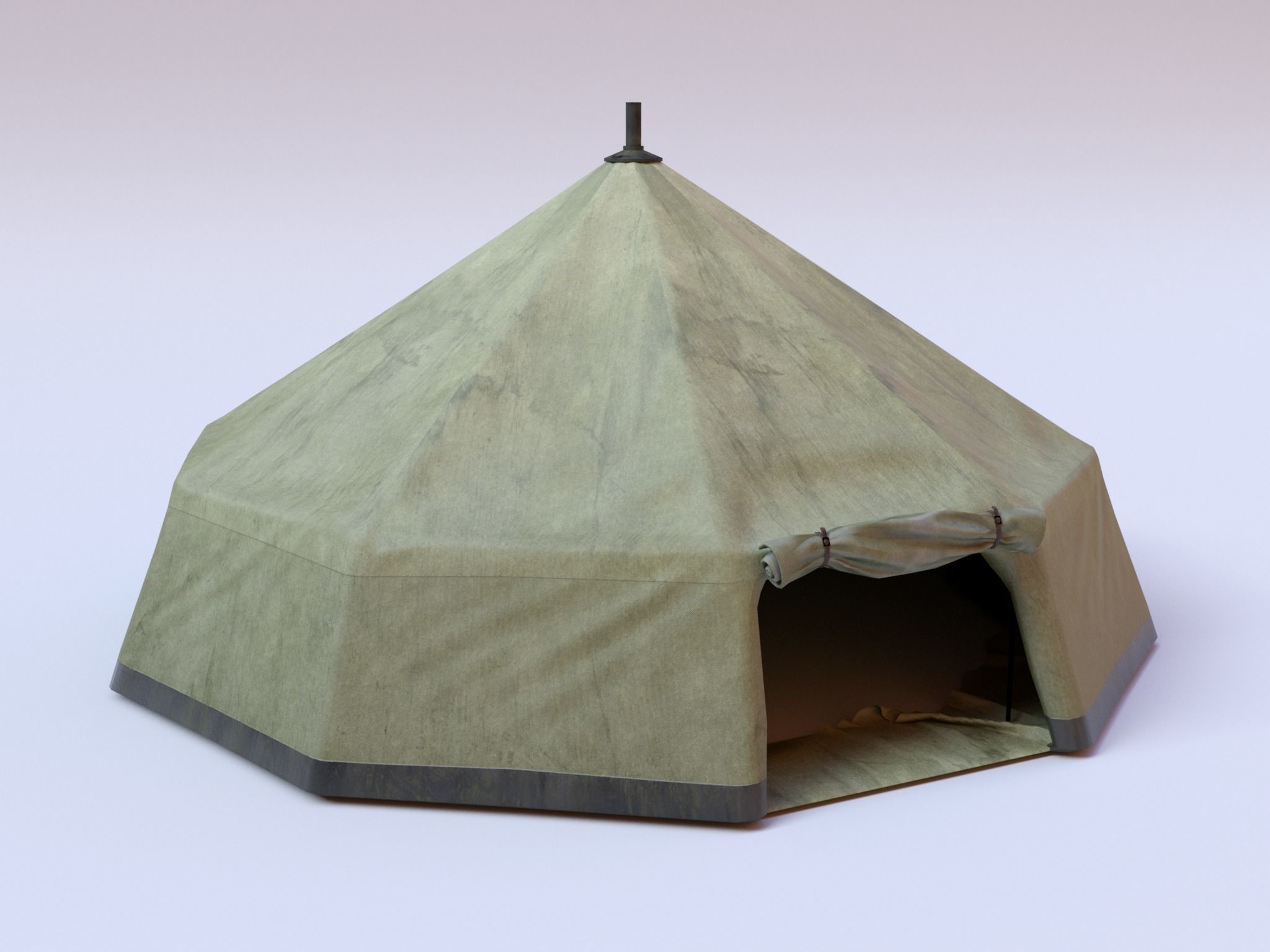 PBR Assets - Camping Tent Low-poly 3D model_4