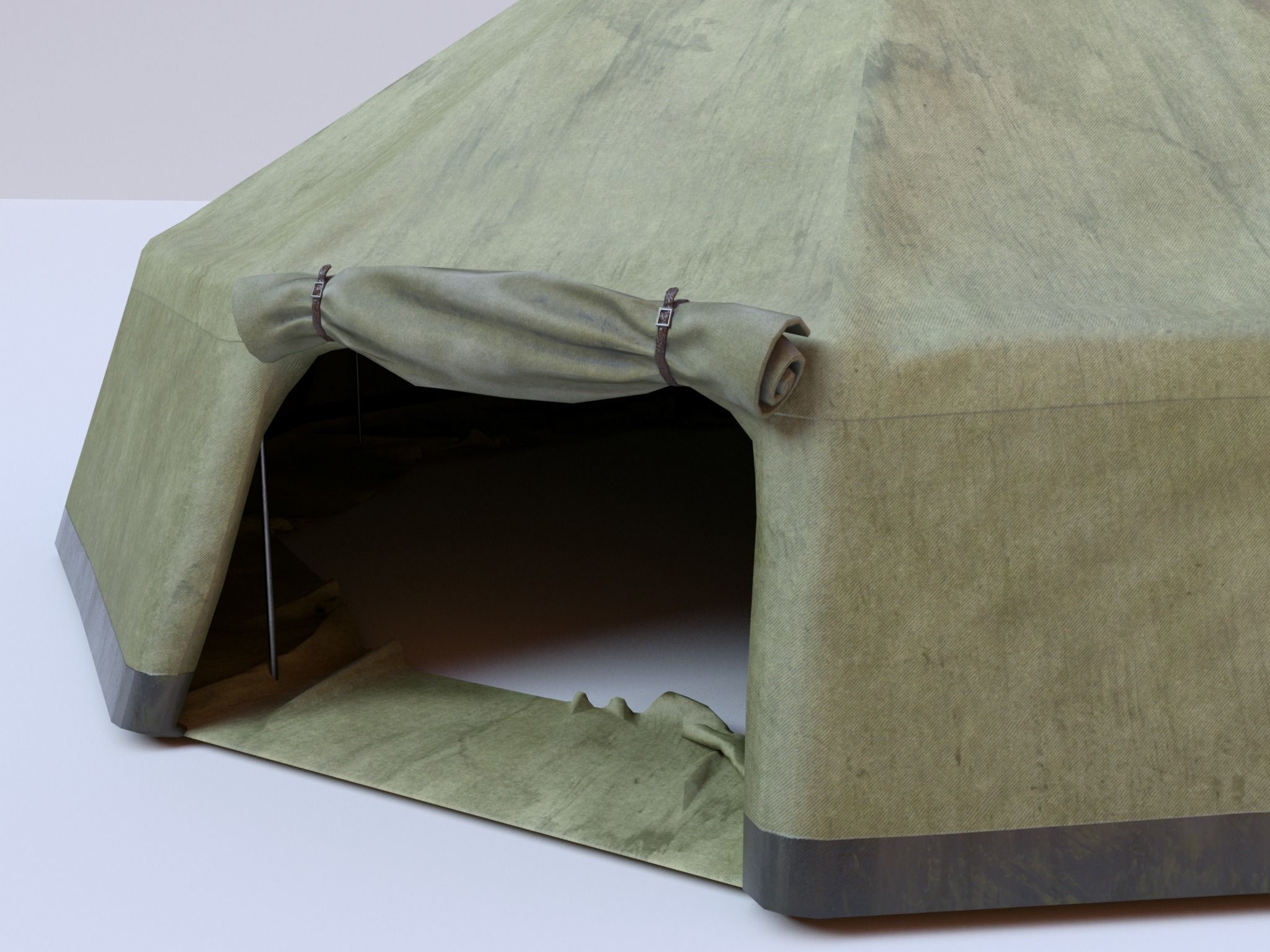PBR Assets - Camping Tent Low-poly 3D model_7