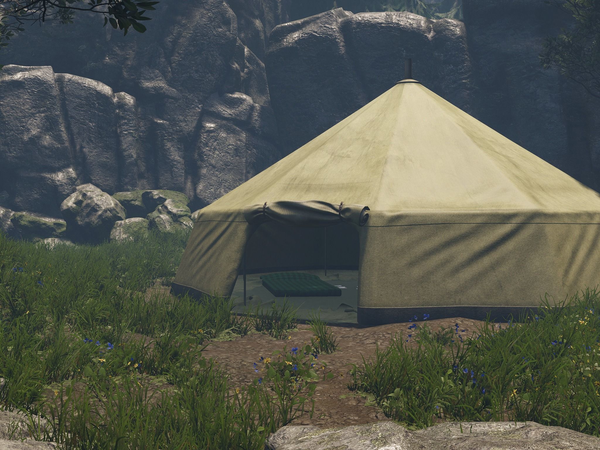 PBR Assets - Camping Tent Low-poly 3D model_3