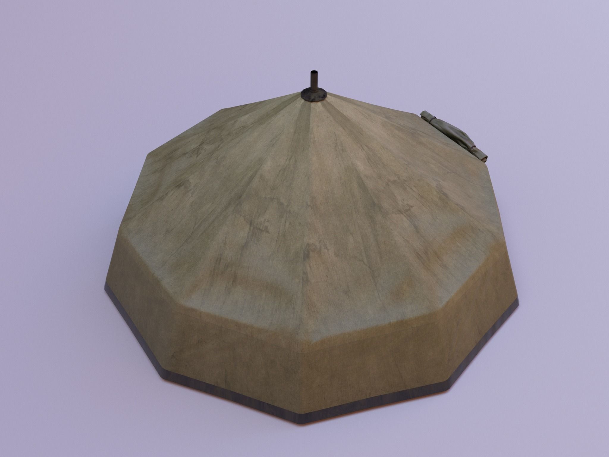 PBR Assets - Camping Tent Low-poly 3D model_5