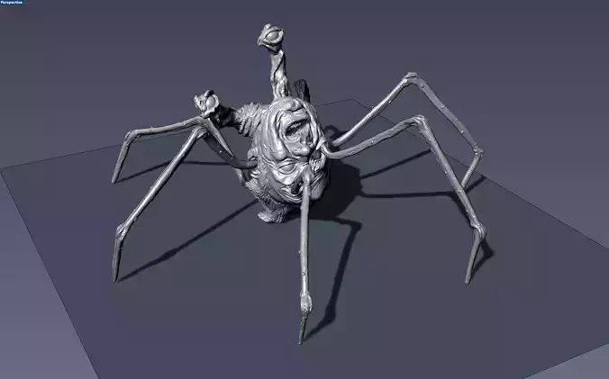 The Thing Spider head 3rd scale 3D print model