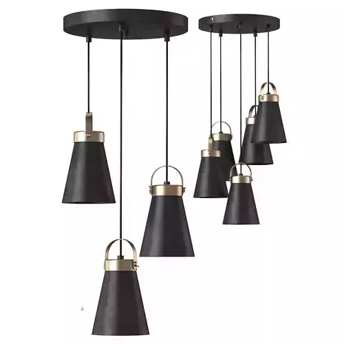 Suspended chandelier Luminex Atos 7756 3-5 Low-poly 3D model