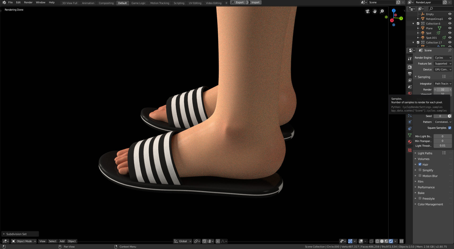 Amy Girl Stylized Character 1 in Blender Cycles and Eevee 3D model_13