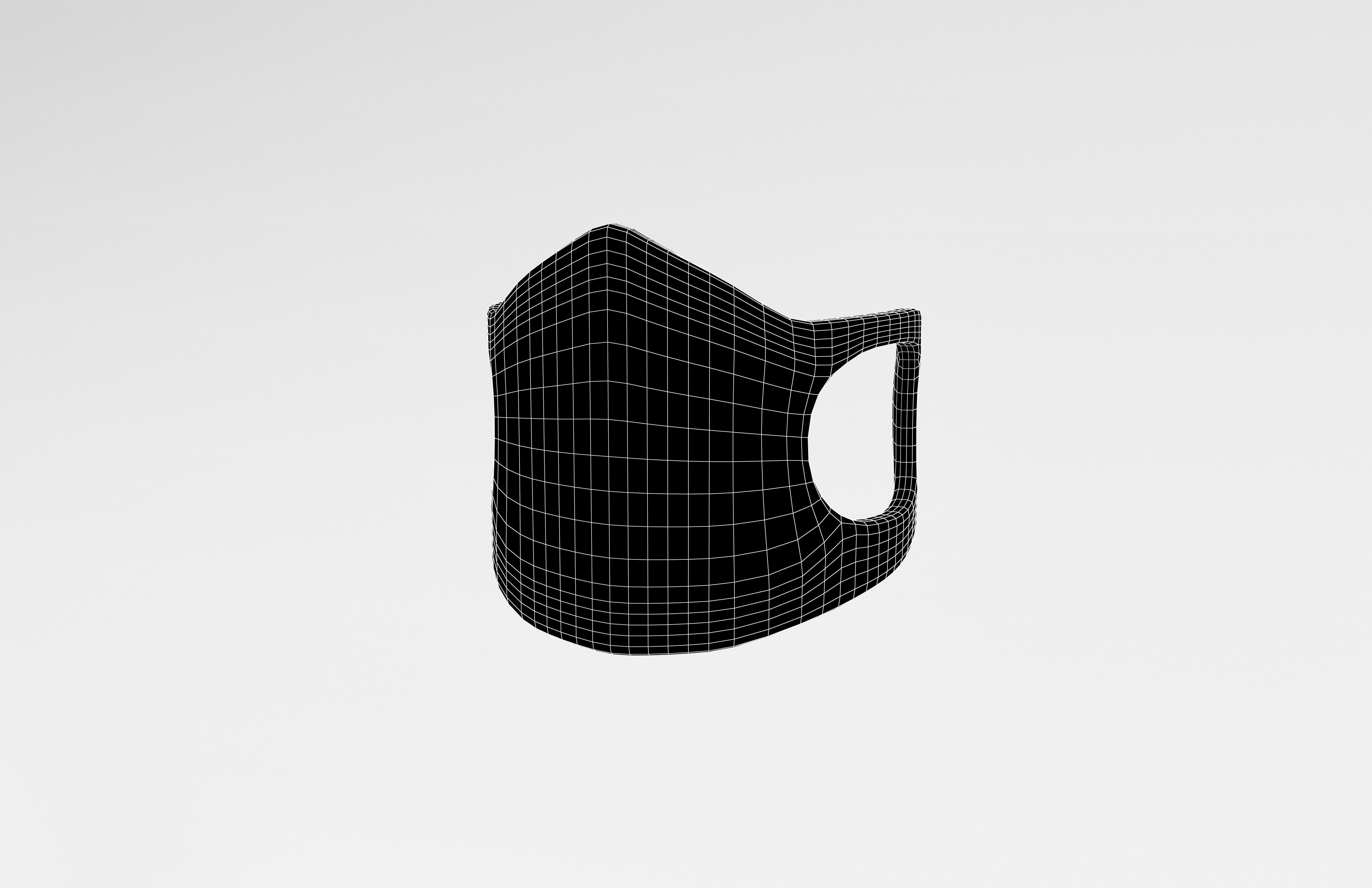 Medical Masks v1 005 Low-poly 3D model_4