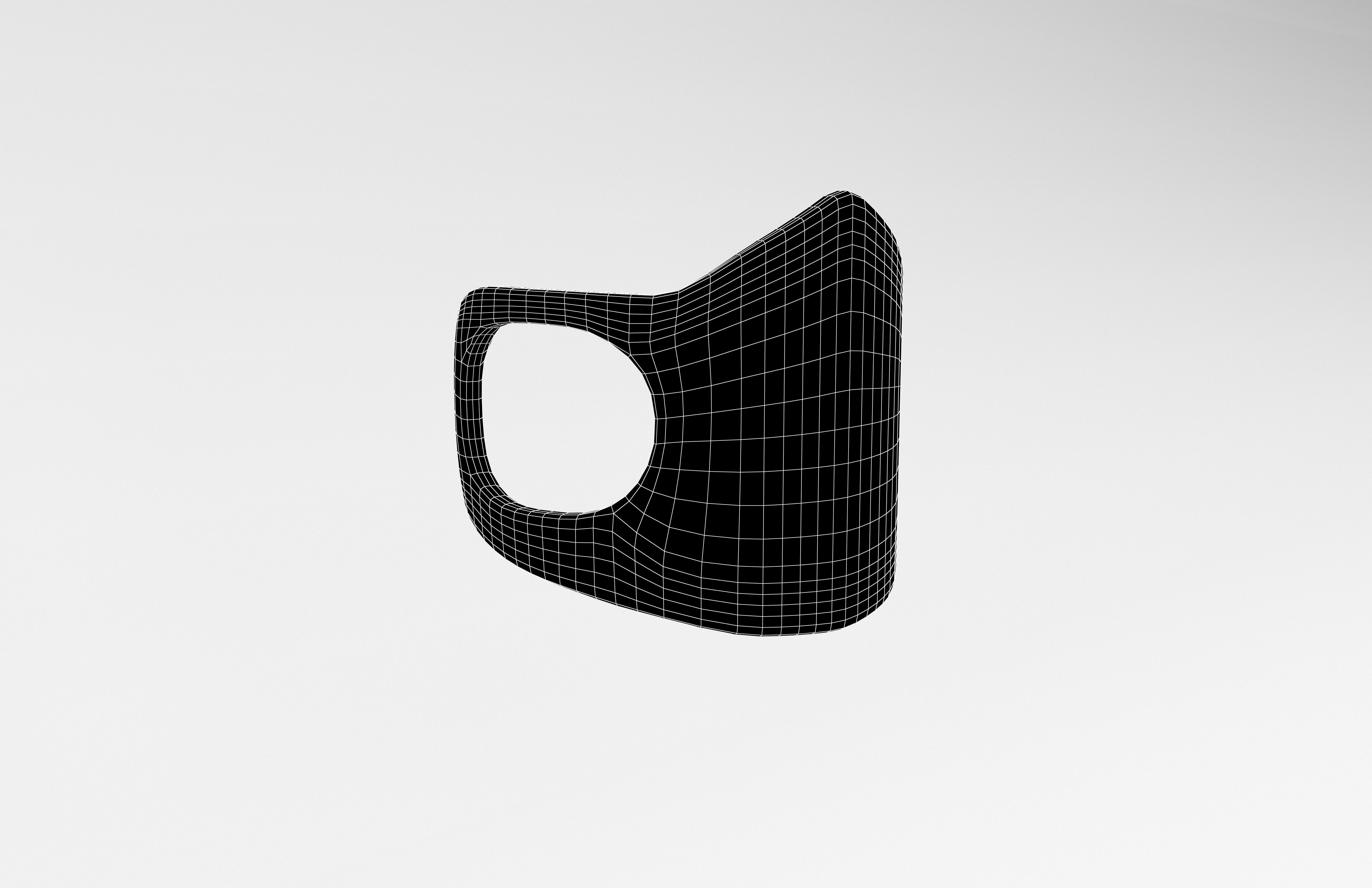 Medical Masks v1 005 Low-poly 3D model_7