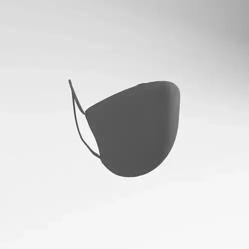 Medical Masks v1 007 Low-poly 3D model
