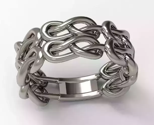 A set of two knot rings