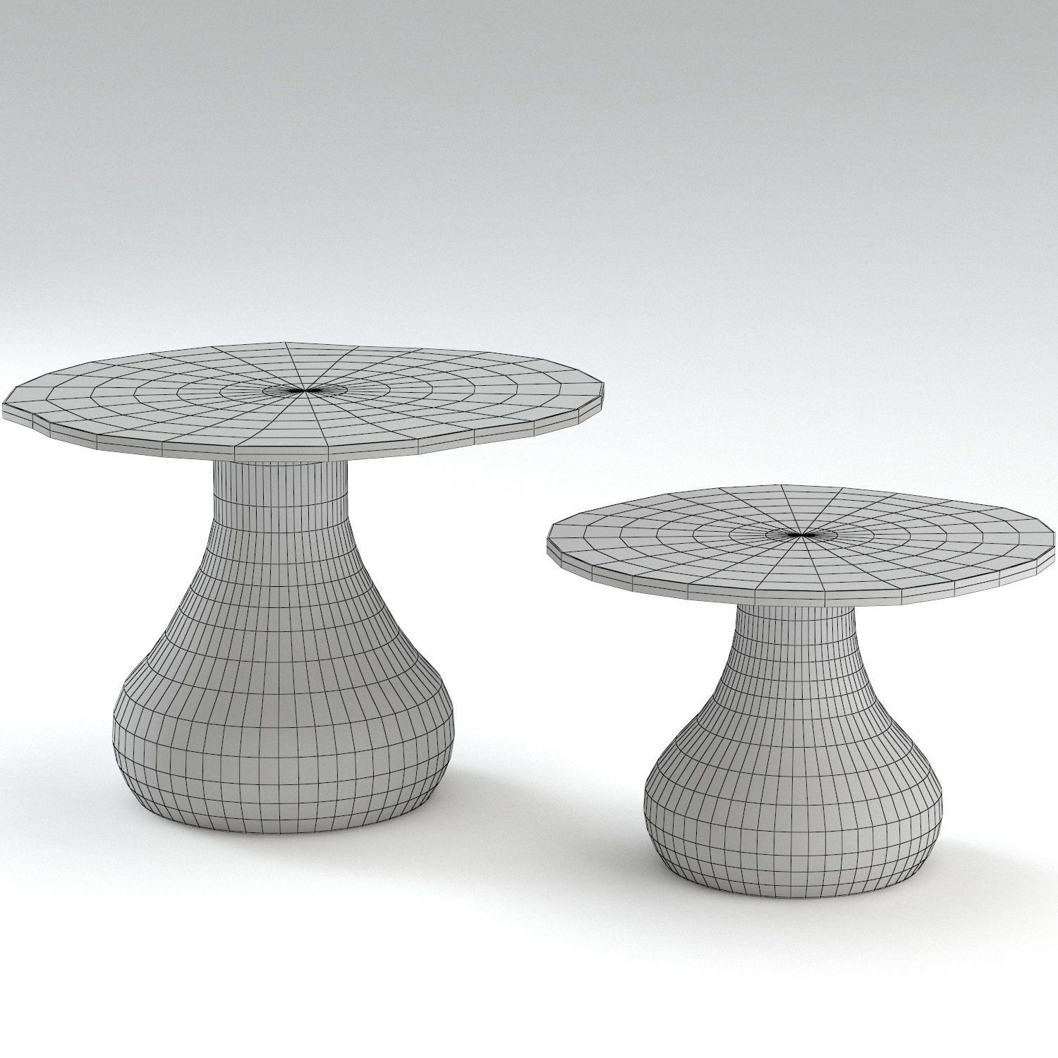 Rio Coffee Table Low-poly 3D model_2