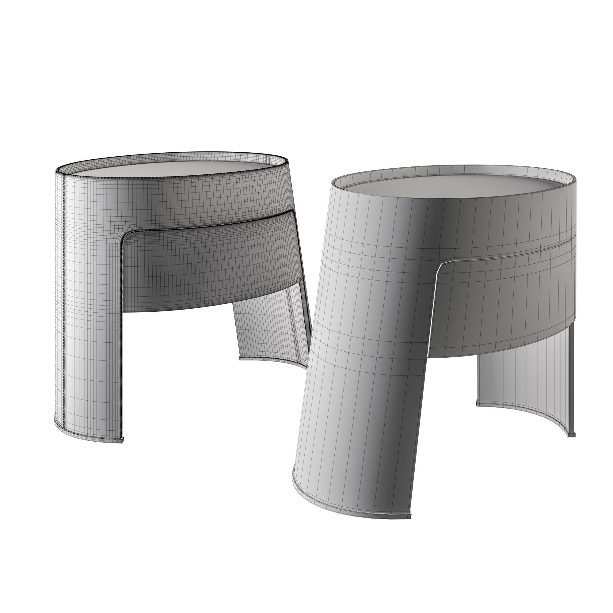 Morfeo Giorgetti Bedside Nightstand 3D model_2