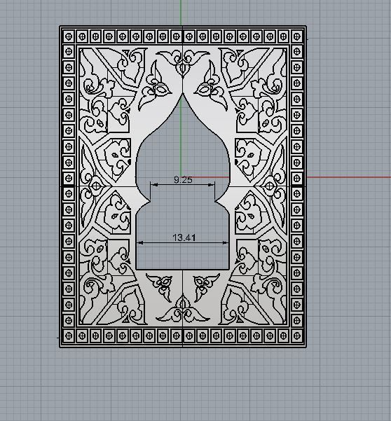 box with the image of a mosque 3D print model_2