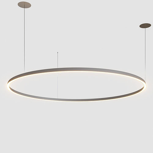 Circular suspended lamp by GROK v3 3D model