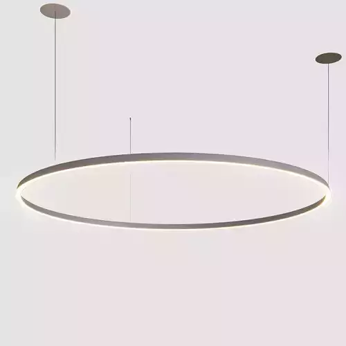 Circular suspended lamp by GROK v3 3D model