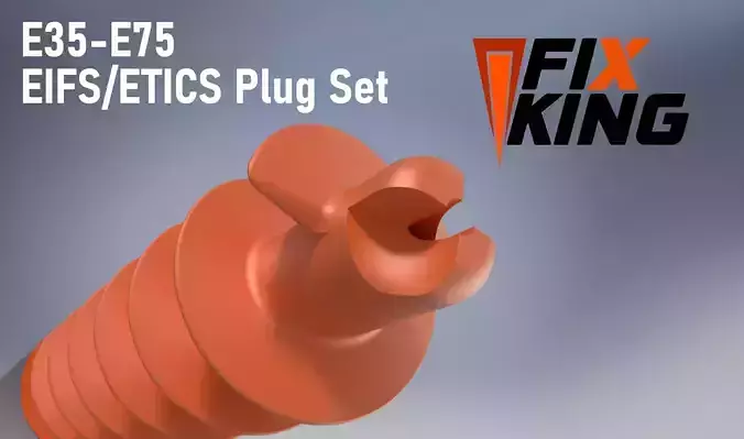 E35-E75 EIFS Insulent Plug Set by FIXKING 3D print model