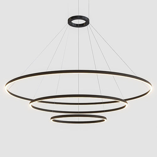 Circular Suspended Lamp by GROK v4 3D model