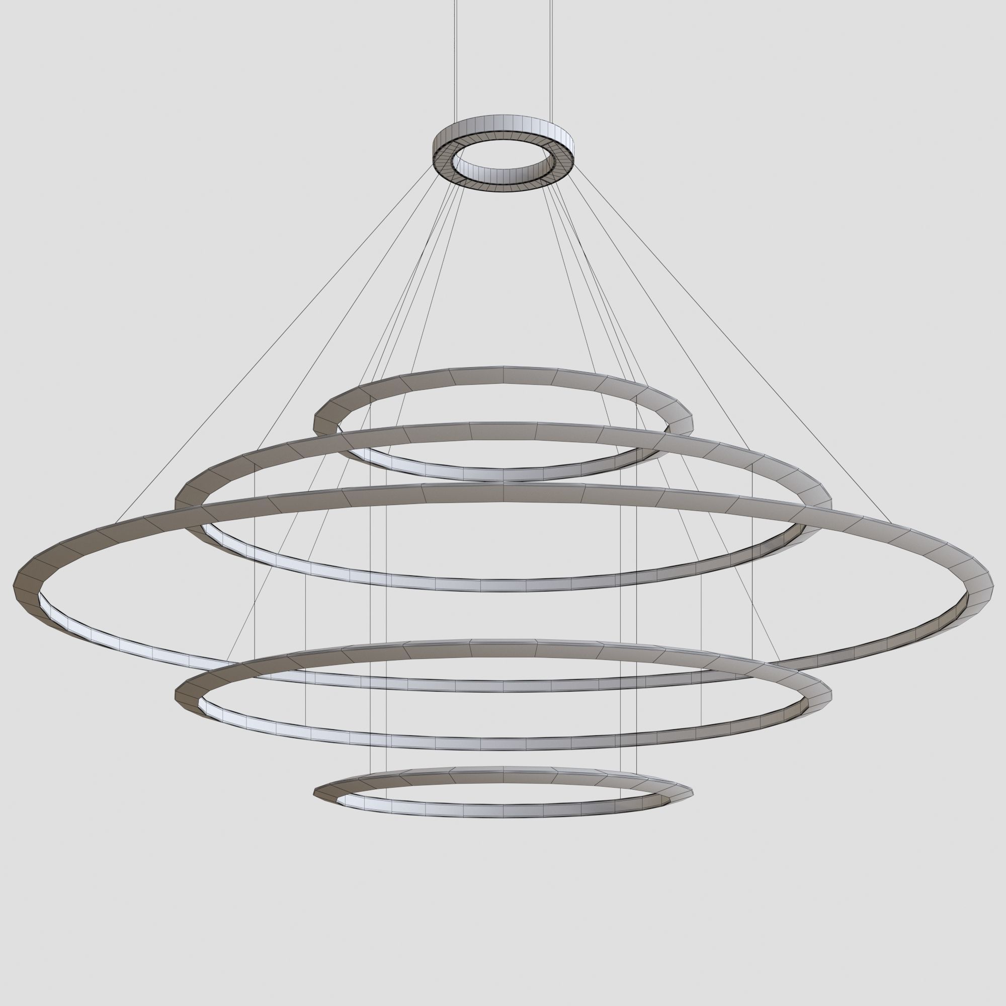 Circular Suspended Lamp by GROK v5 3D model_1