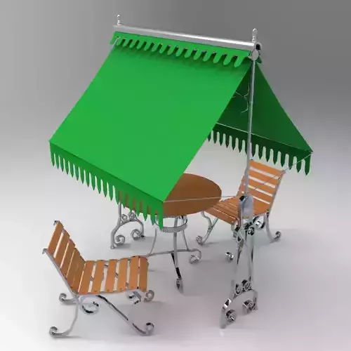 Ornamental Garden A Studio Max obj 3D model