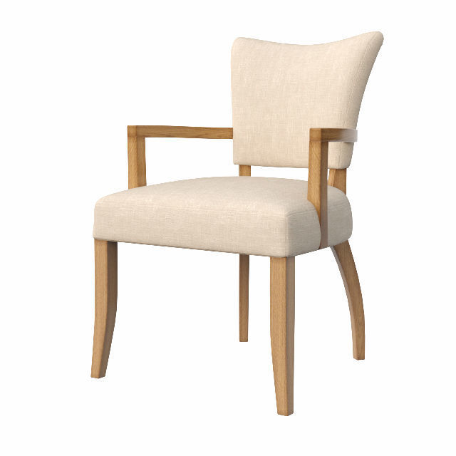 ADELE FABRIC ARMCHAIR 3D model_1