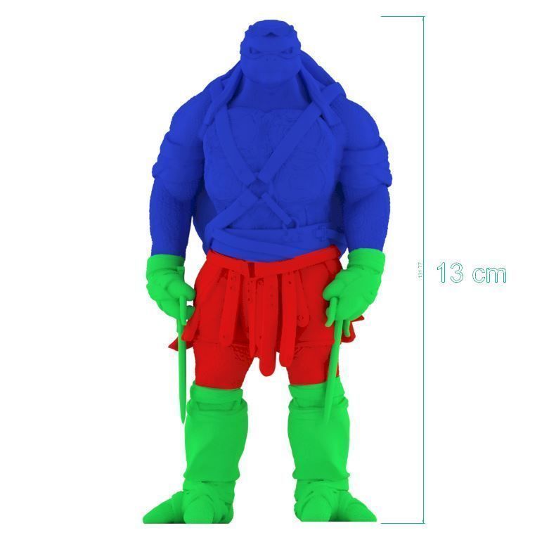 Raphael teenage mutant ninja turtle statue 3D print model_4