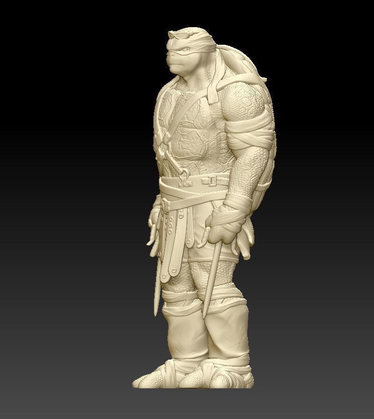 Raphael teenage mutant ninja turtle statue 3D print model_3