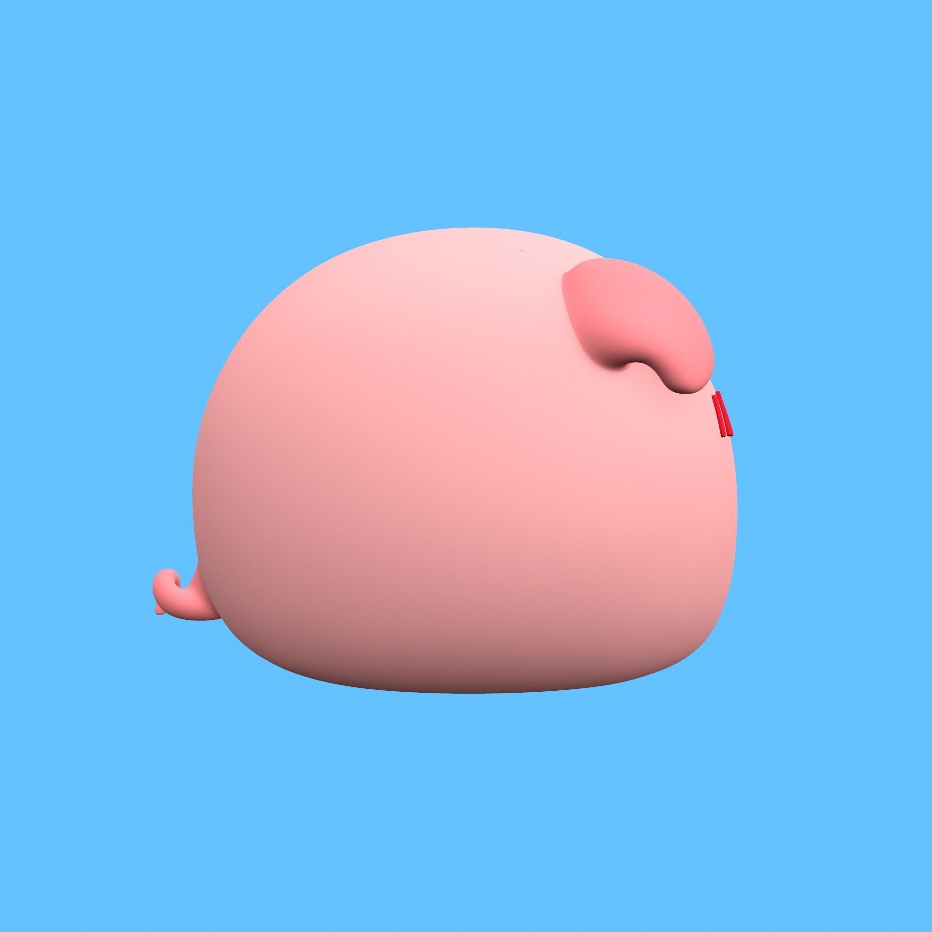 Piggy pig 3D print model_8