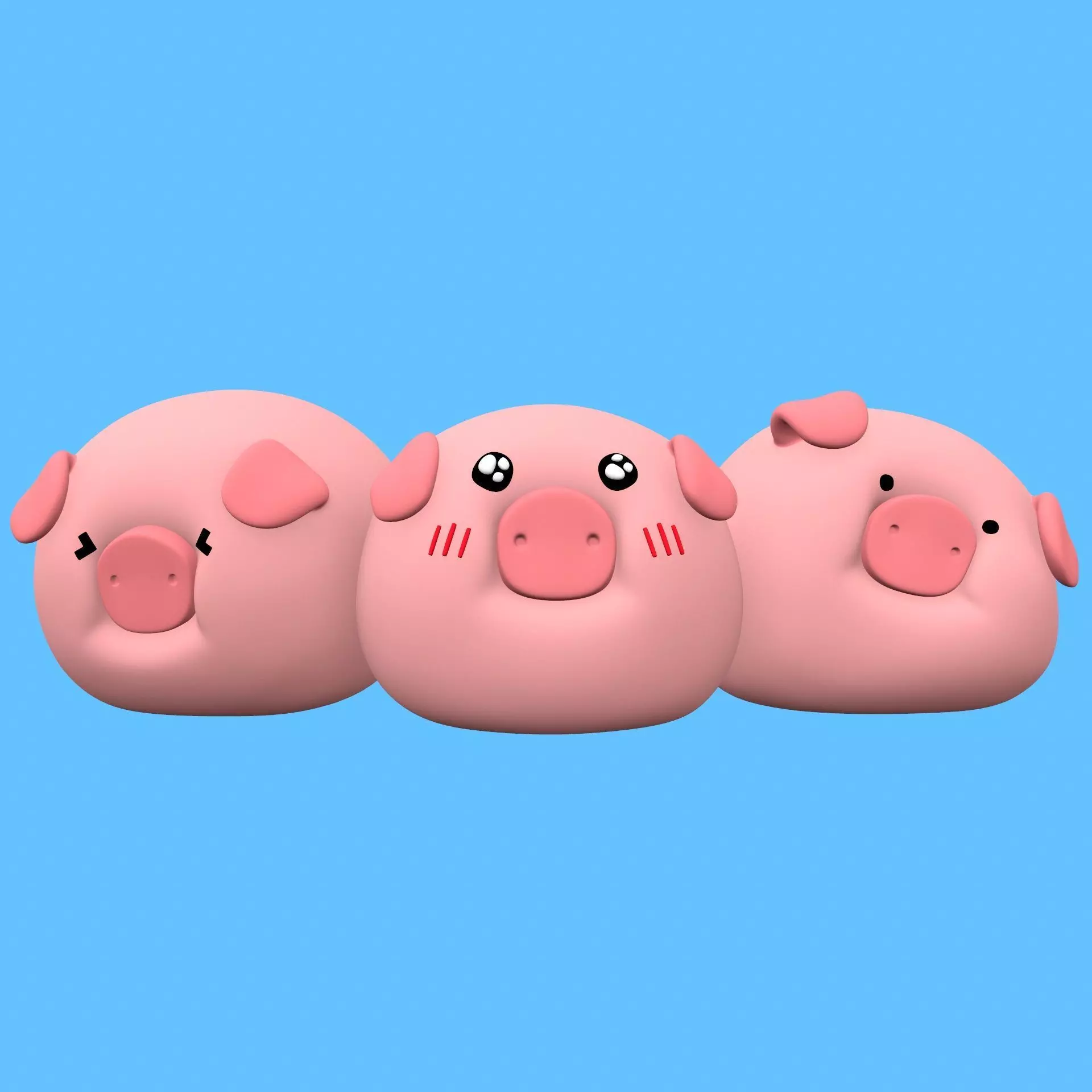 Piggy pig 3D print model_0