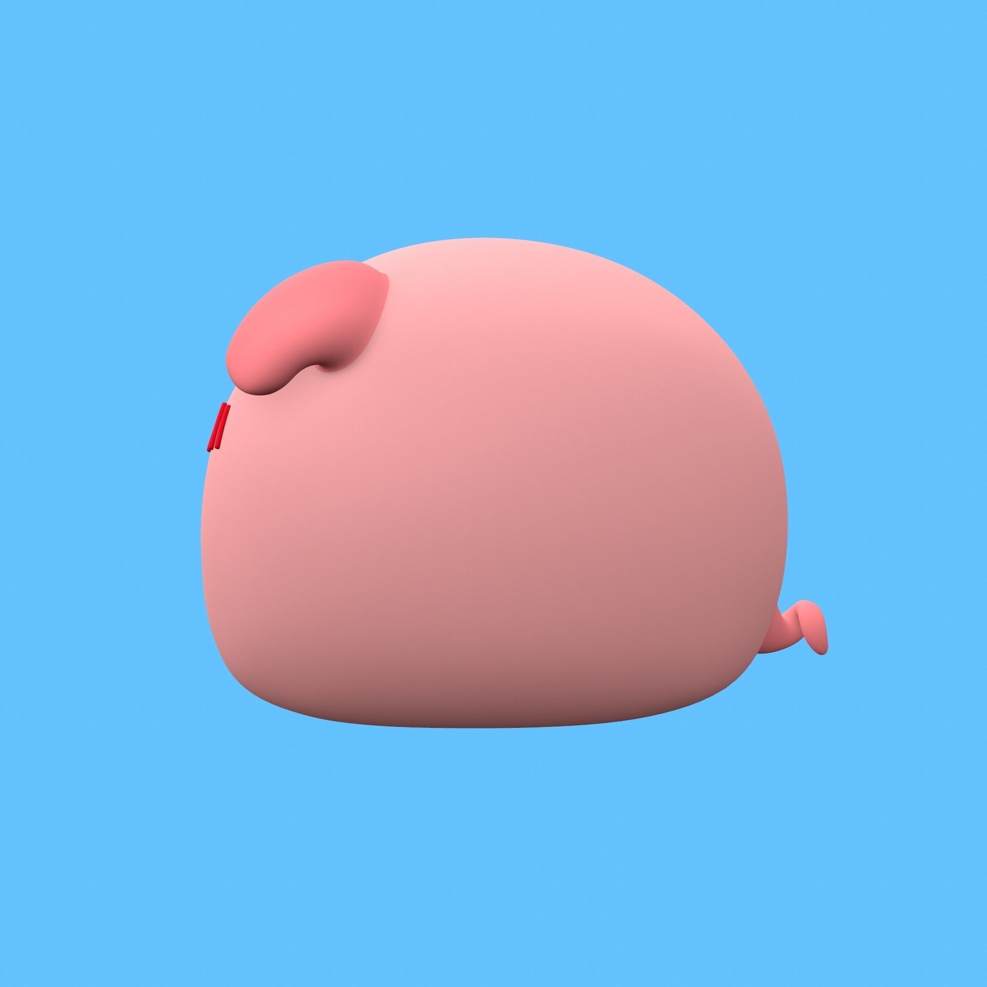 Piggy pig 3D print model_7