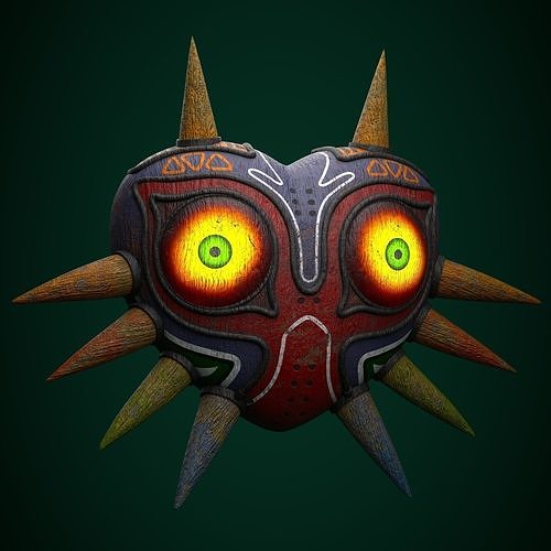 Majoras Mask Low-poly 3D model