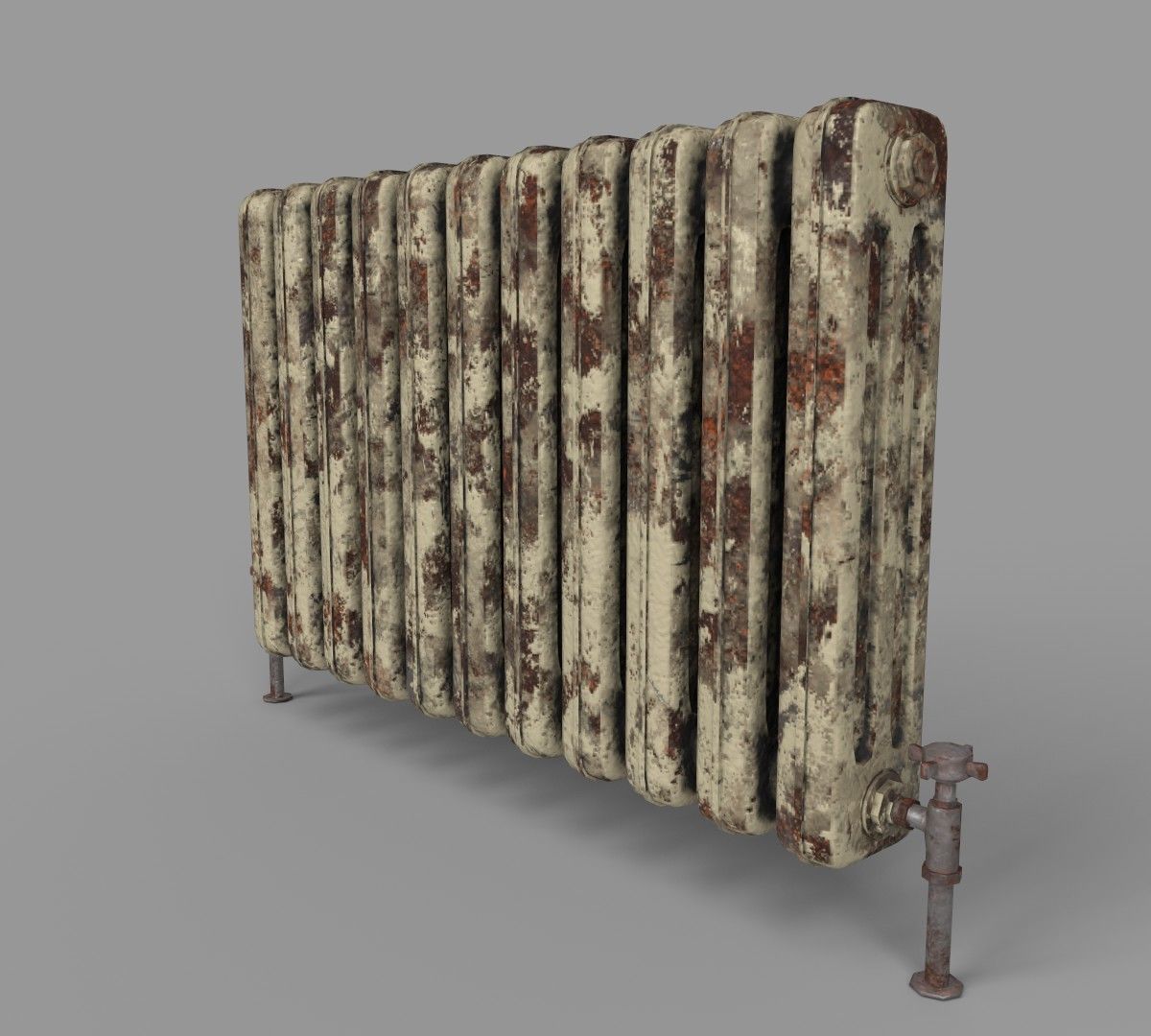 Radiator old Free low-poly 3D model_2