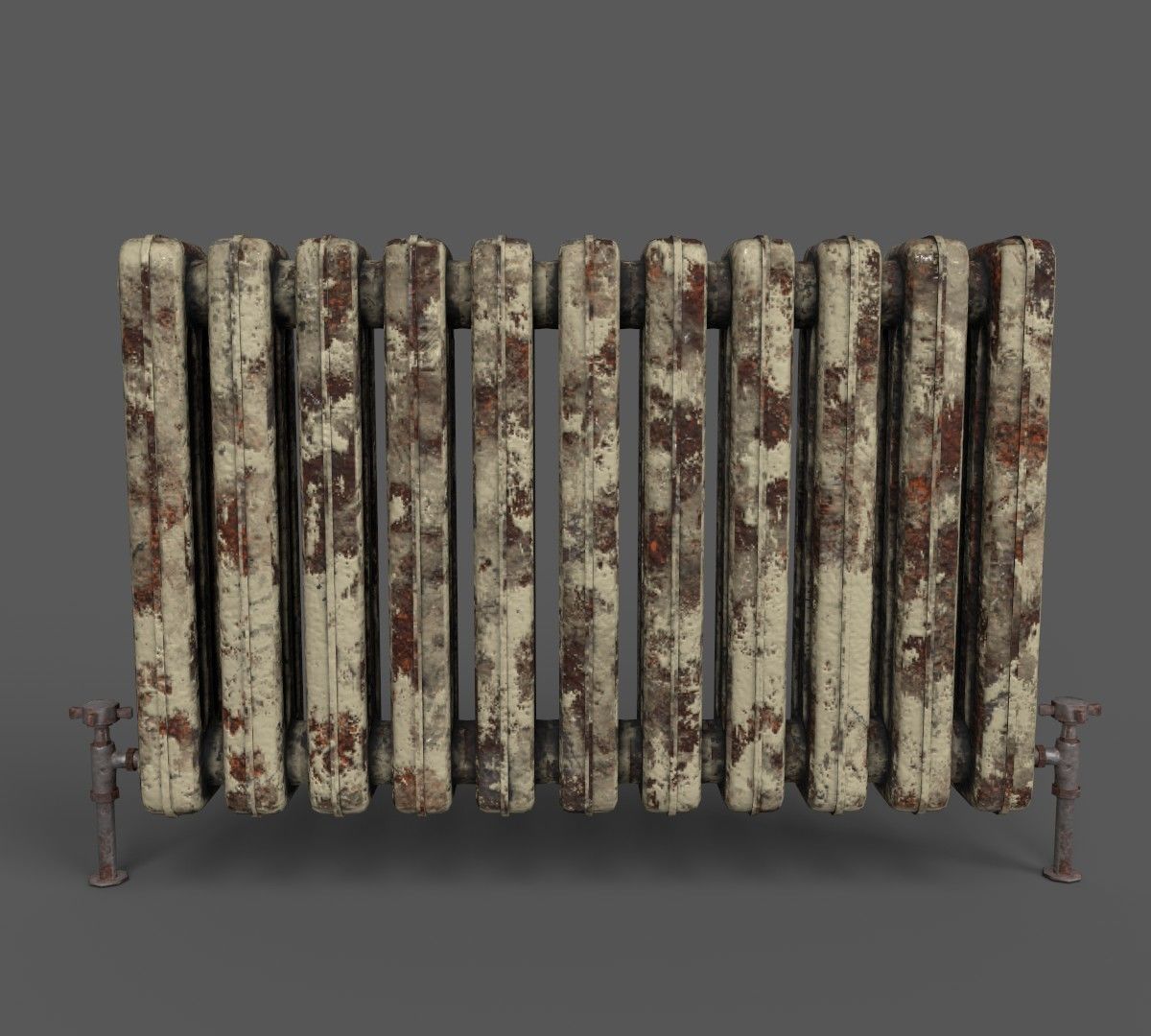 Radiator old Free low-poly 3D model_1