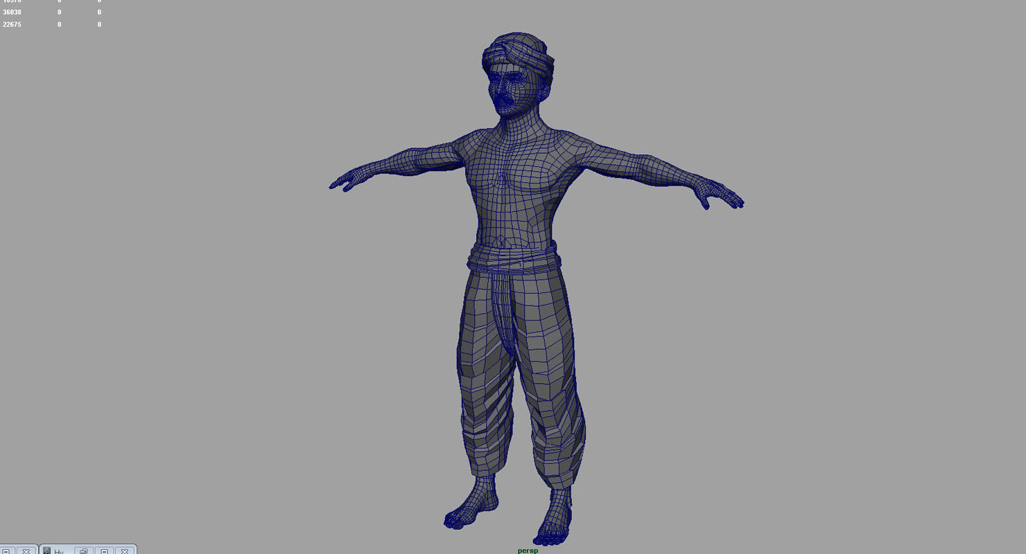 Farmer india 3d model 3D model_8