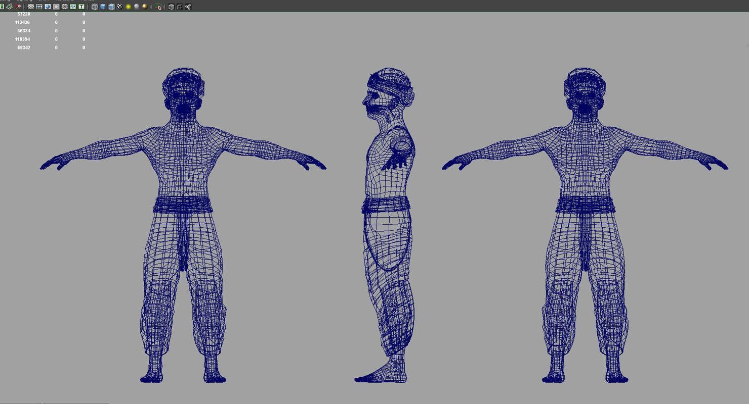 Farmer india 3d model 3D model_5