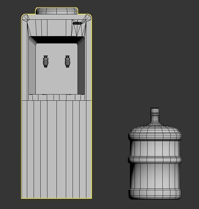 Water Dispenser Free low-poly 3D model_4