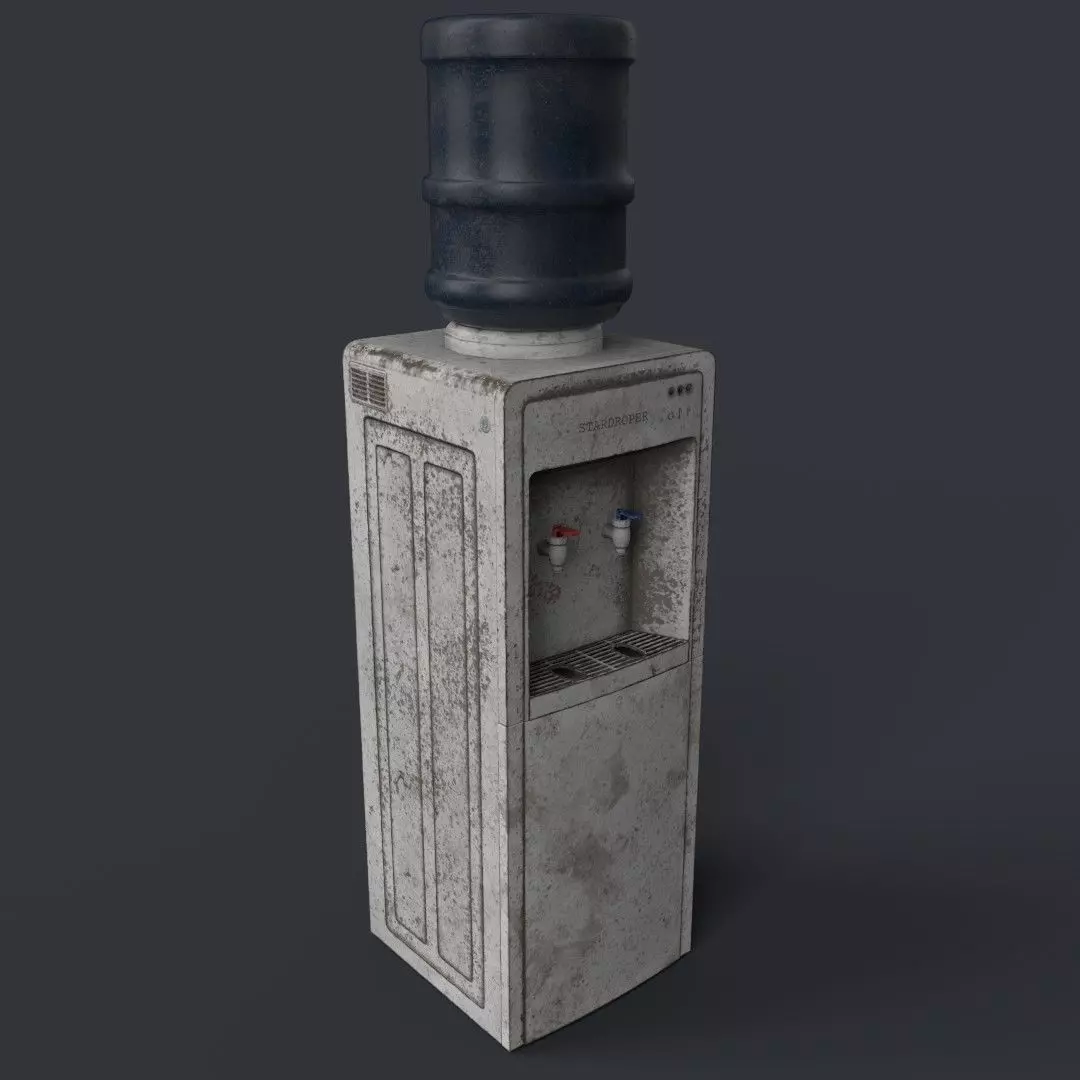 Water Dispenser Free low-poly 3D model_0