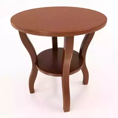 Small Cafe Table model Low-poly 3D model