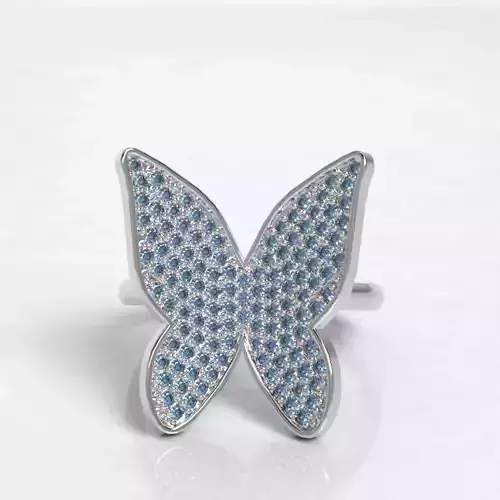 Anillo Mariposa    BUTTERFLY RING 3D model