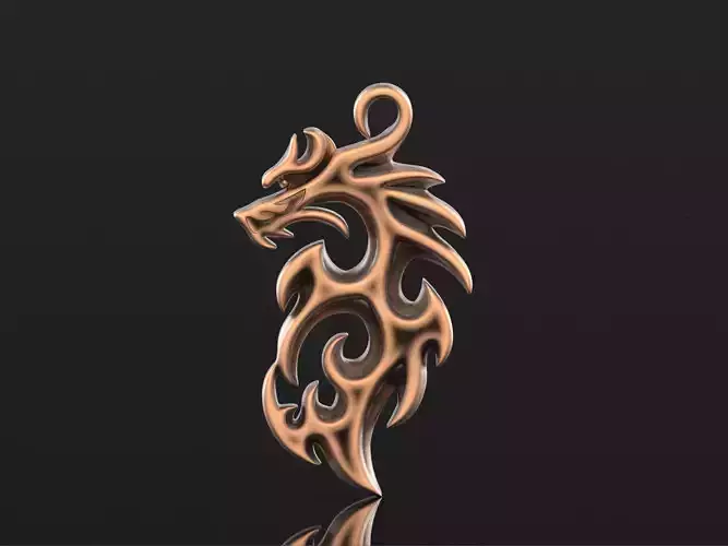 Stylish Dragon Pendant 