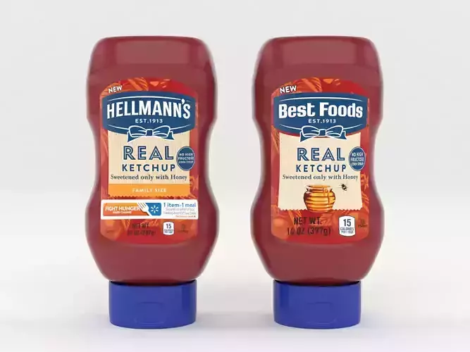 Best Food Real Ketchup 3D model
