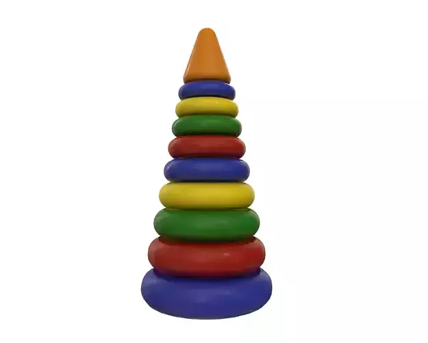 Plastic pyramid toy