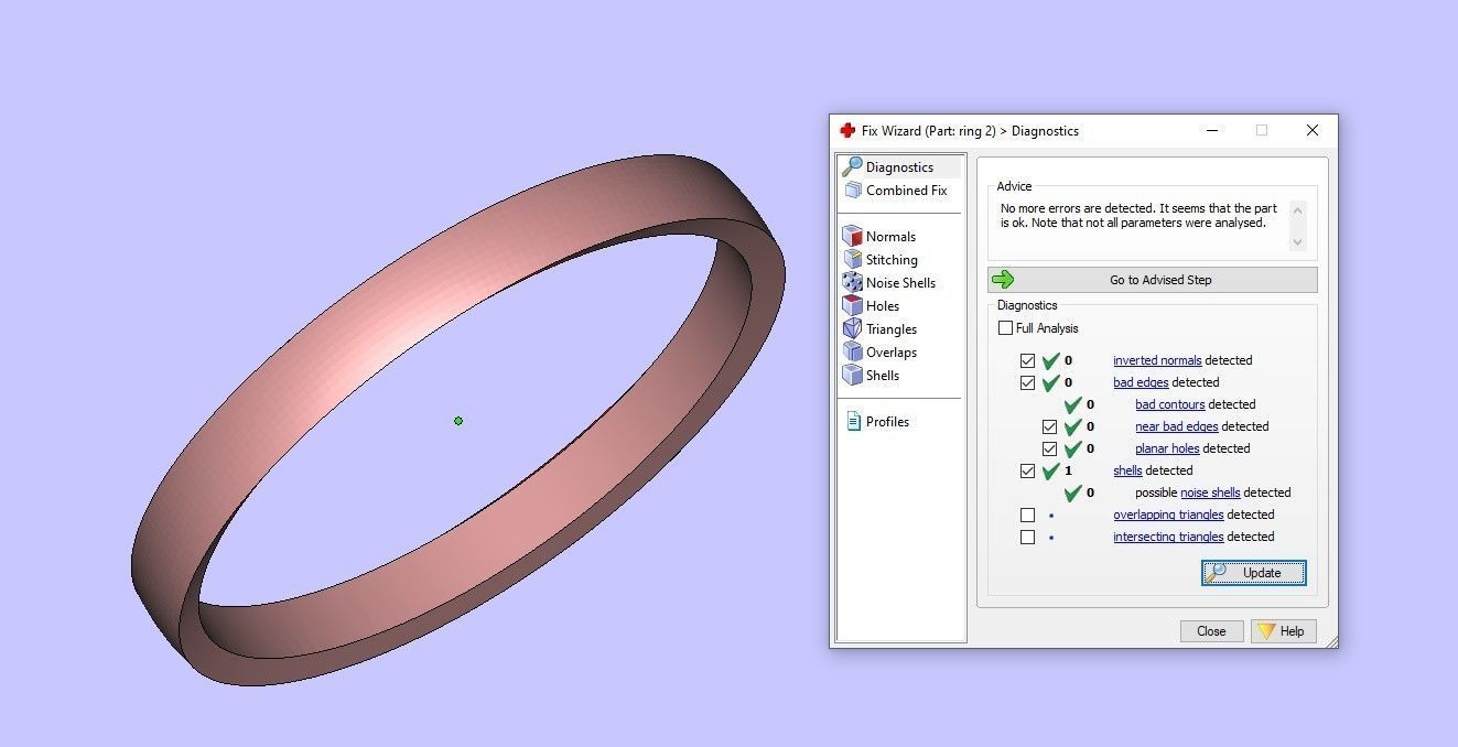 Wedding rings 3D print model 3D print model_9