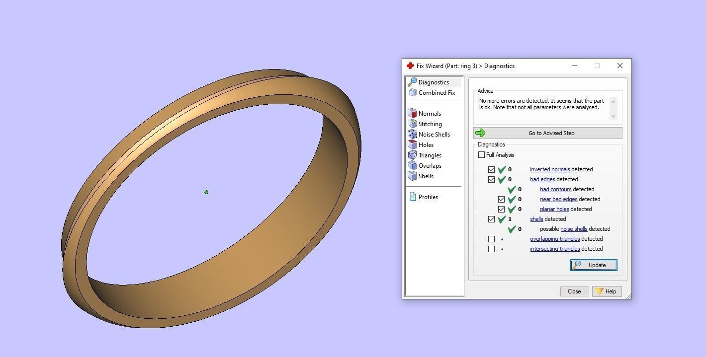 Wedding rings 3D print model 3D print model_10