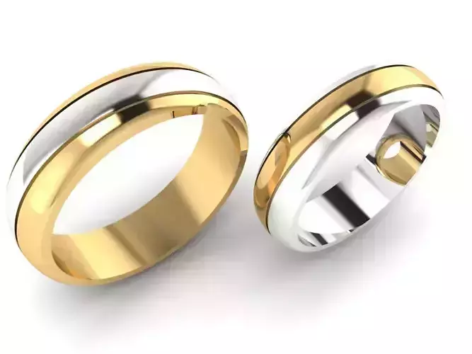 Wedding rings 3D print model