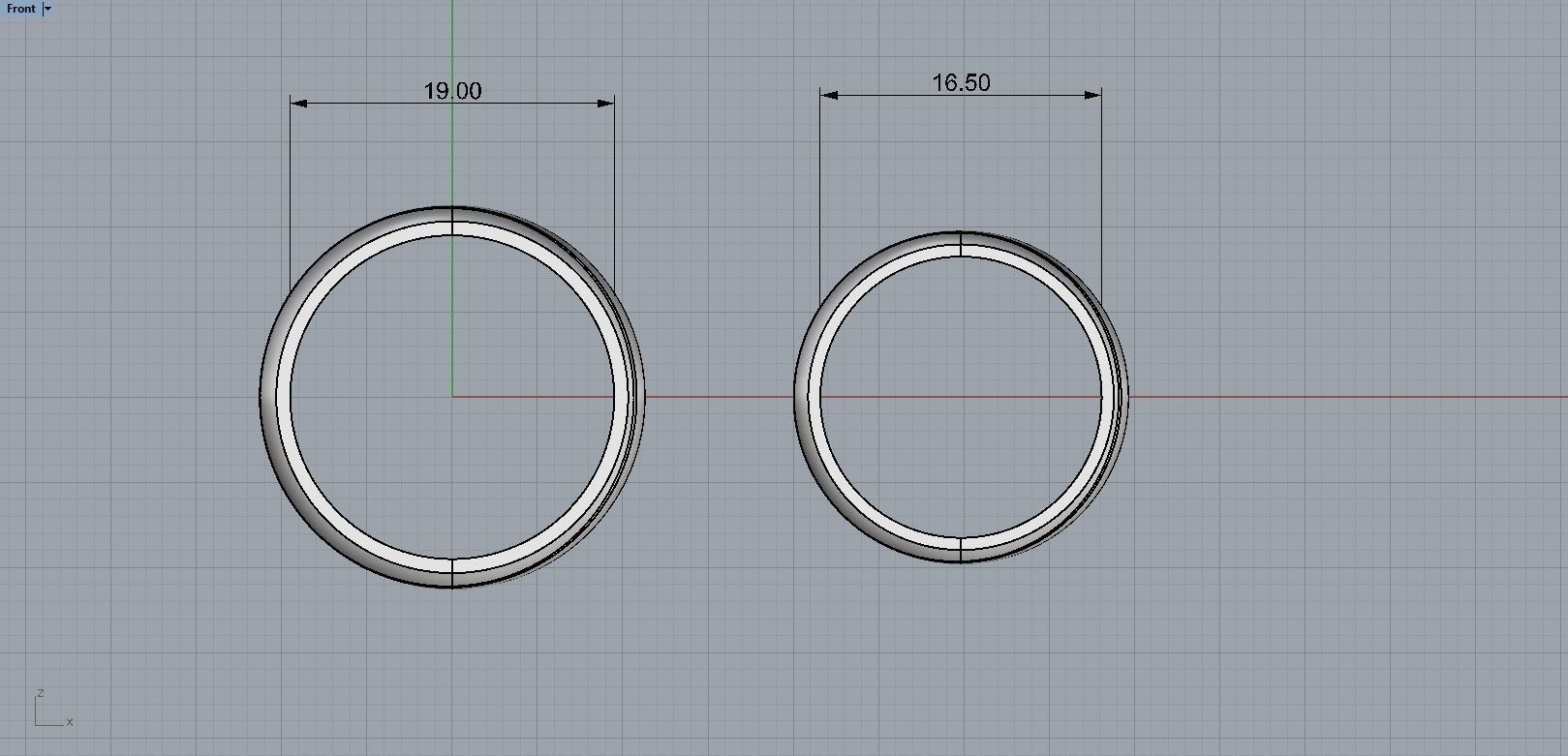 Wedding rings 3D print model 3D print model_4