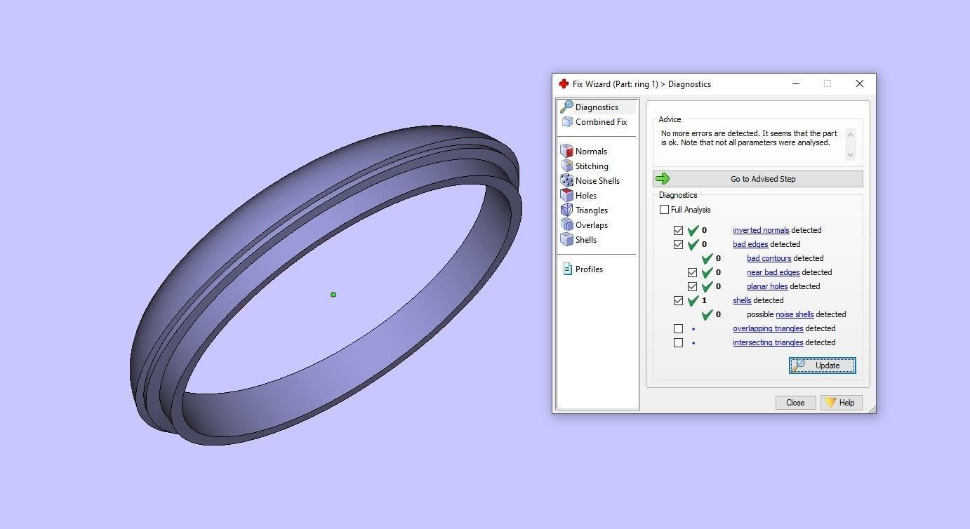 Wedding rings 3D print model 3D print model_8