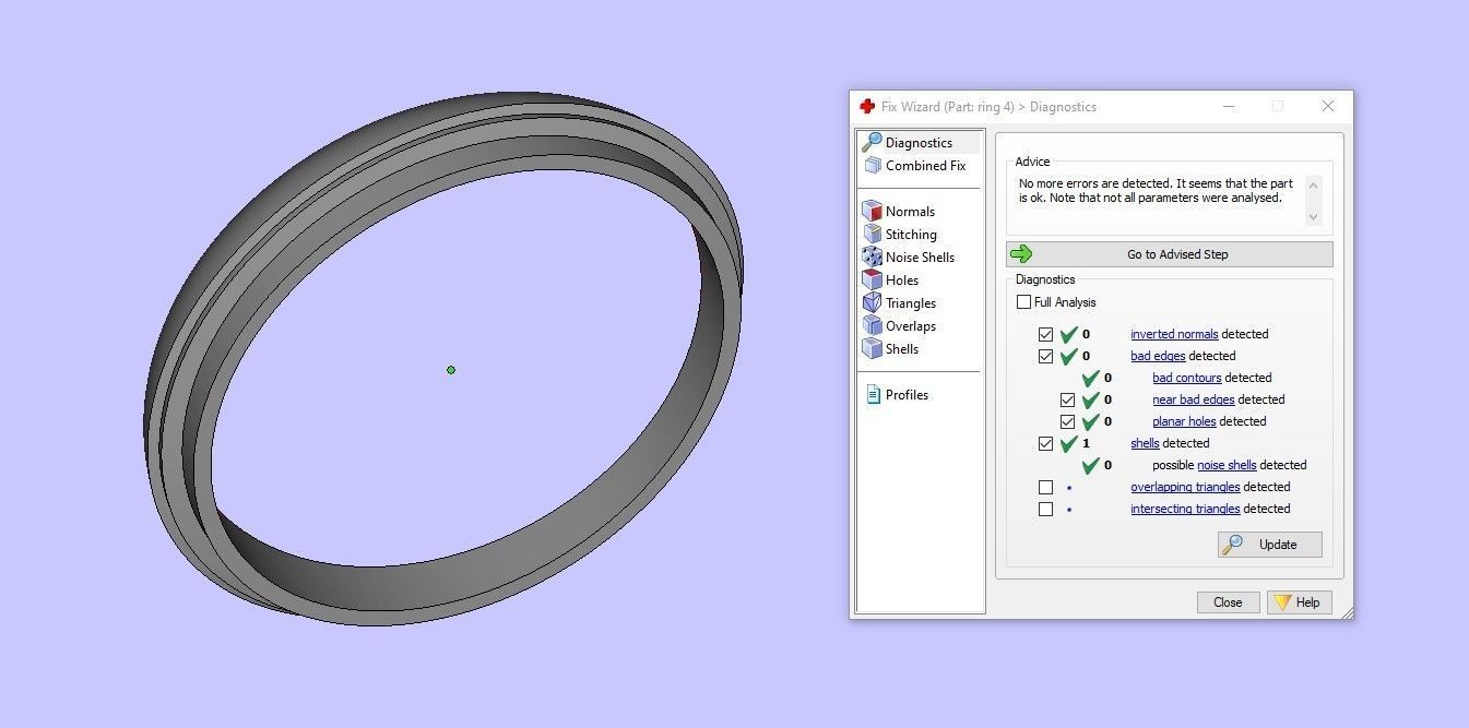 Wedding rings 3D print model 3D print model_11